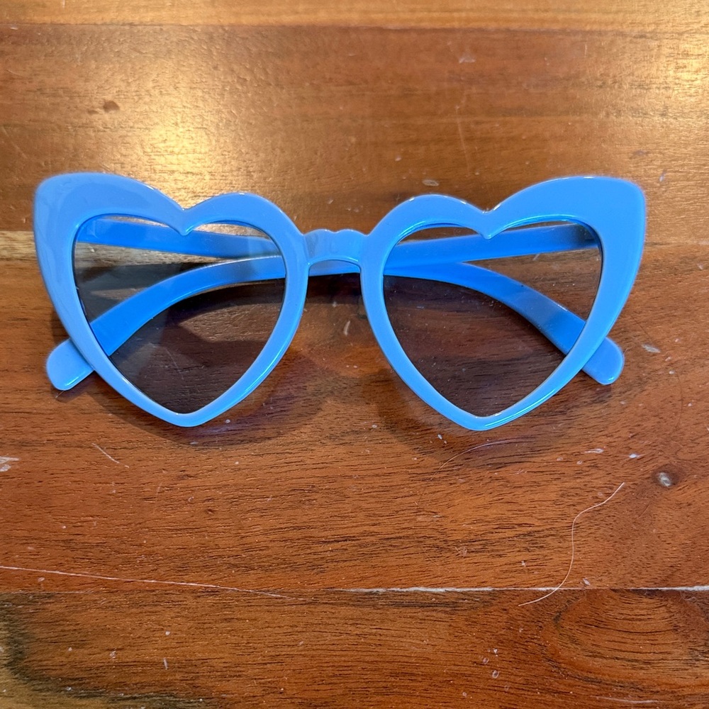 Target Blue Heart-Shaped Glasses